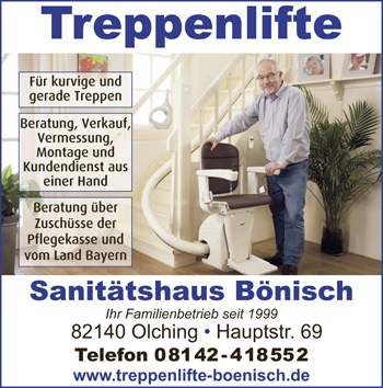 Sanitätshaus Bönisch | Treppenlifte | Olching