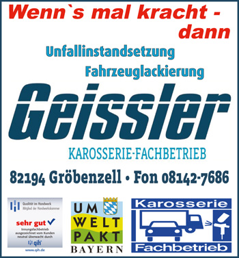 Geissler Karosserie-Fachbetrieb | Unfallinstandsetzung | Fahrzeuglackierung