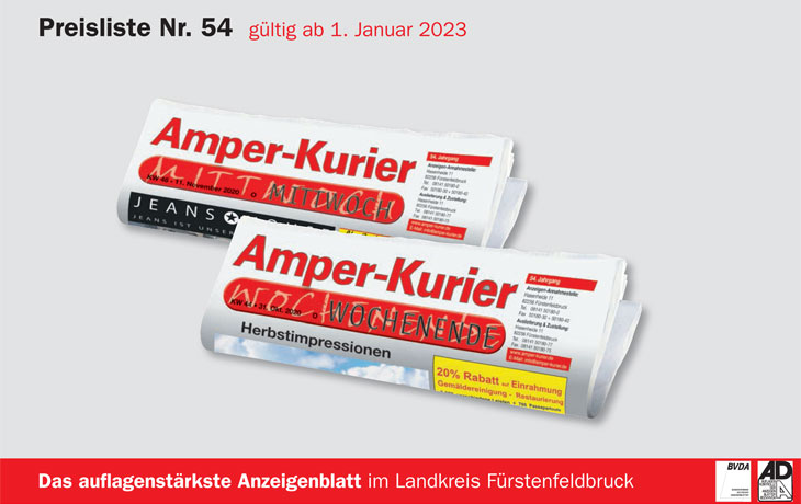 Amper-Kurier | Mediadaten 2023