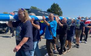 Jubiläums-Maibaum für die Partnergemeinde