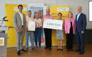 Von links: Markus Leczycki (Leiter Kommunalmnagement Bayernwerk Netz GmbH), Wilhelm und Christina Embacher, Wildfried Kaiser (alle TSV Unterpfaffenhofen-Germering), Martina Drechsler (stv. Landrätin), Dr.-Ing. Malgorzata Kroban und Regierungspräsident Dr. Konrad Schober.