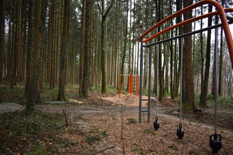 Wer es sportlich möchte, kann sich seit vielen Jahren auf dem beliebten Trimm-Dich-Pfad am Stadteingang in Form bringen. Die mehr als zwei Kilometer lange Laufstrecke in einem Waldstück am Münchner Berg ist mit 20 nach medizinischen Gesichtspunkten ausgerichteten Stationen mit Dehn-, Beuge- und Kraftübungen bestückt.