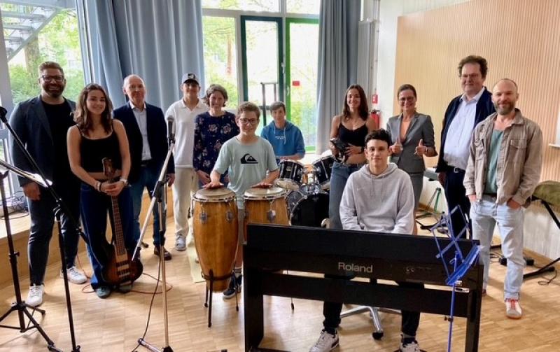 Die Schulband des Christoph-Probst-Gymnasiums.