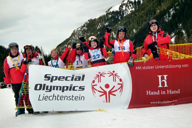 Die Olchinger Sportler bei ihrer Generalprobe für die bayerischen Special Olympics in Liechtenstein.