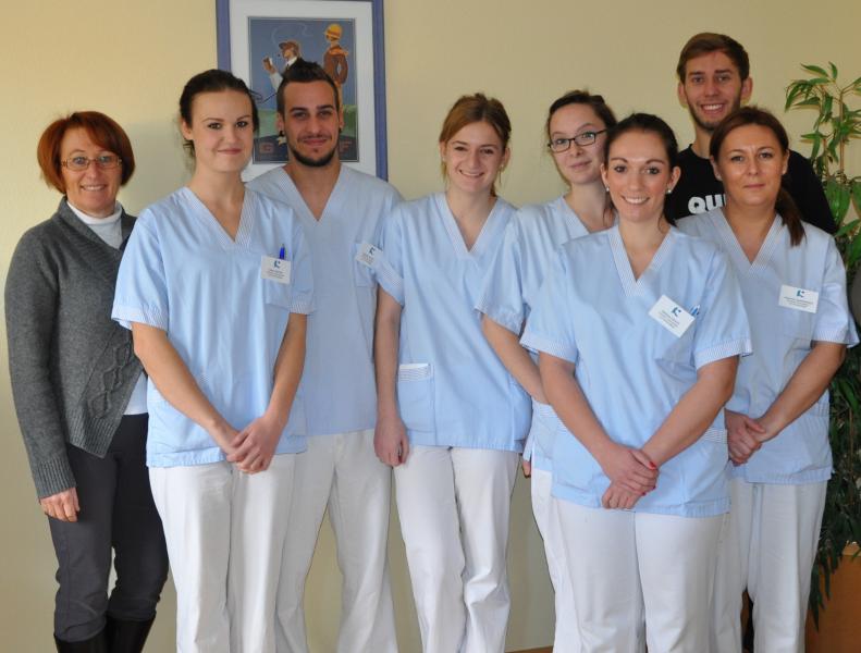 Sieben neue Schüler haben den Ausbildungsgang als Gesundheits- und Krankenpfleger begonnen