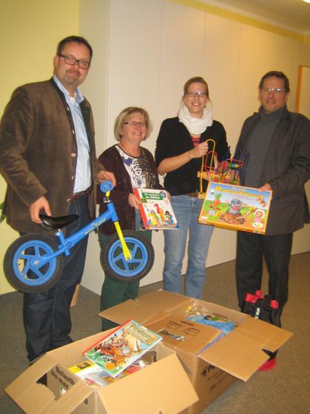 Bei der Aktion „Bauwagen – Geschenkekiste“ wurde bereits viele Spielsachen für hilfsbedürftige Kinder abgegeben