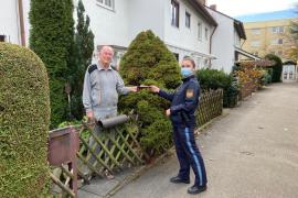 Rund ein halbes Dutzend  Polizistinnen und Polizisten waren heute und am vergangenen Montag  in Gilching,  Eichenau und Germering unterwegs. 