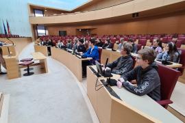 Benjamin Miskowitsch erzählt den Jugendlichen vom Arbeitsalltag im Landtag.Benjamin Miskowitsch erzählt den Jugendlichen vom Arbeitsalltag im Landtag.