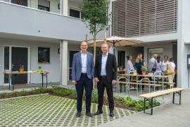 Oberbürgermeister Christian Götz mit OH-Geschäftsführer Jan Termin. 