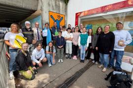 Graffitikünstler Realschule Maisach, Bahnhofsunterführung