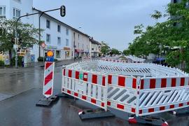 Baustelle in der Römerstraße