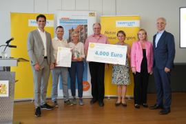 Von links: Markus Leczycki (Leiter Kommunalmnagement Bayernwerk Netz GmbH), Wilhelm und Christina Embacher, Wildfried Kaiser (alle TSV Unterpfaffenhofen-Germering), Martina Drechsler (stv. Landrätin), Dr.-Ing. Malgorzata Kroban und Regierungspräsident Dr. Konrad Schober.