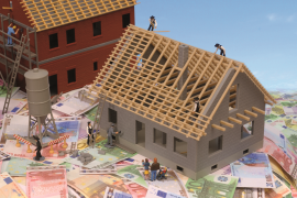 Beim Kauf oder beim Bau des Eigenheimes kann man mit den richtigen Entscheidungen viel Geld sparen.