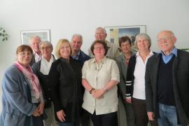 Von links Rita Friedrich, Dr. Peter Braun, Ursula Leis, Monika Huber-Tiefnig, Jochen Ladwig, Maria Stierhof, Dr. Hans-Joachim Lutz, Anita Schindler, Dr. Gabriele Frick und Dr. Hartmut Zechmeister.