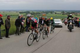 Die Spitzenfahrer mit Jens Voigt, zweiter von links.