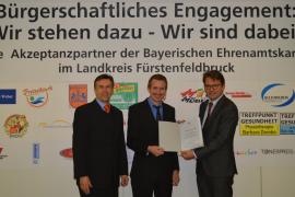 Verleihung der bayerischen Ehrenamtskarte