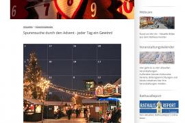 Nach dem Relaunch der Homepage der Stadt Fürstenfeldbruck wurde ein Online-Adventskalender erstellt, mit dem man auf Spurensuche gehen kann
