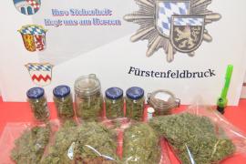 Bei einer Hausdurchsuchung wurden 500 Gramm Marihuana im Keller eines 33-jährigen Mannes aus Germering gefunden