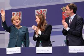 JU-Vize Breitenfellner und Angela Merkel
