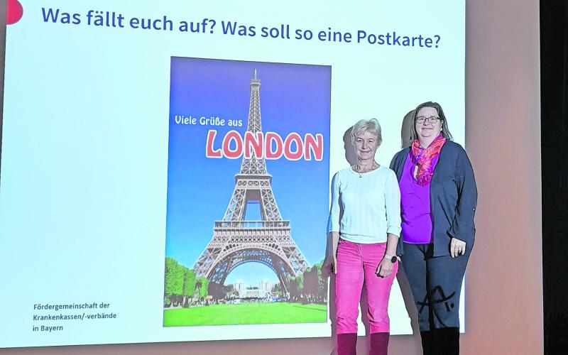 Sonja Womser, Geschäftsführerin der Dt. Alzheimer Gesellschaft, LV Bayern (l.) und Anja Wirth, Koordinatorin für Pflegeprojekte im Landratsamt Fürstenfeldbruck.