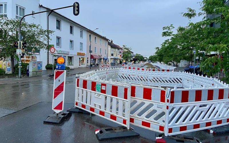 Baustelle in der Römerstraße