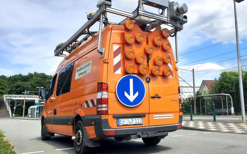 Der Straßenzustand in Fürstenfeldbruck wird digital erfasst.