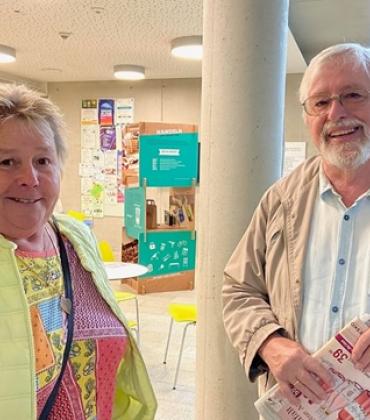 Xenia Strawitzki (AWO) und Bernhard Feilzer vom Seniorenbeirat werden in Kooperation versuchen, engagierte Mitarbeiter für das Projekt „Vorbei schauen!“ zu finden.