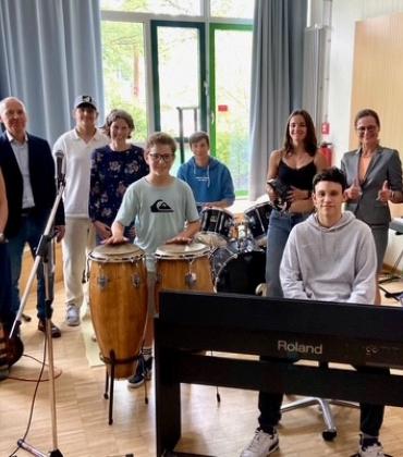 Die Schulband des Christoph-Probst-Gymnasiums.