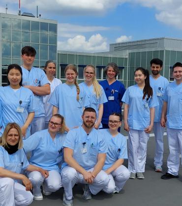 Azubis auf der Helikopterfeld