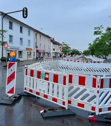 Baustelle in der Römerstraße